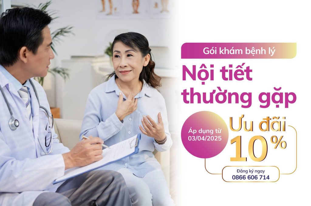 Gói khám bệnh lý nội tiết thường gặp (trên 40 tuổi)